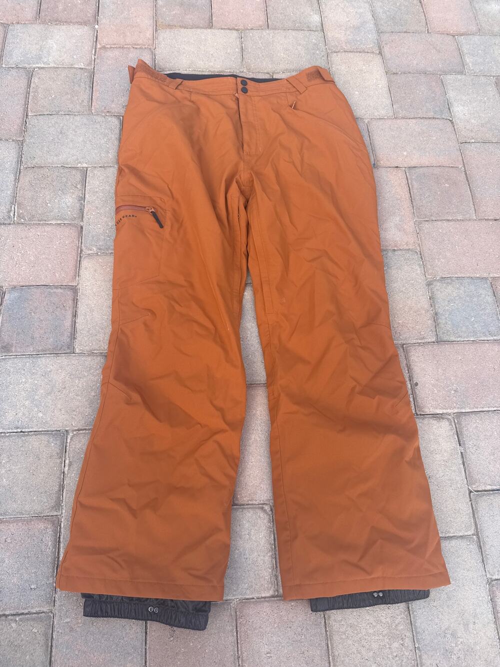 Boulder Gear Charter Ski Snow Pants Mens L Insulated Waterproof Orange
